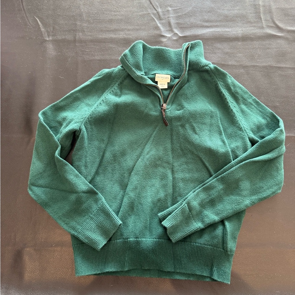 Crewcuts‎ Kids Teal Quarter-Zip Sweater